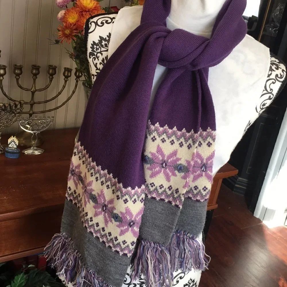 Fownes Quality Knitwear Vintage Knit Scarf